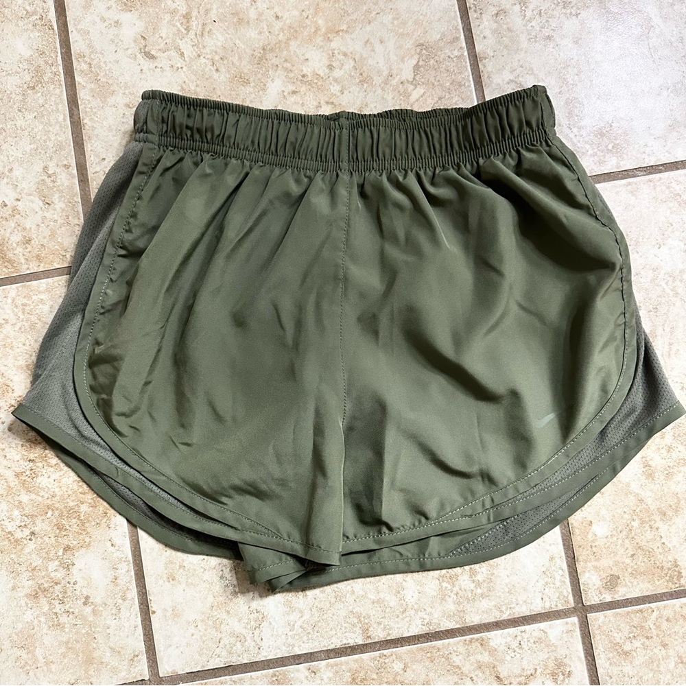 Olive Green Women's Athletic Shorts